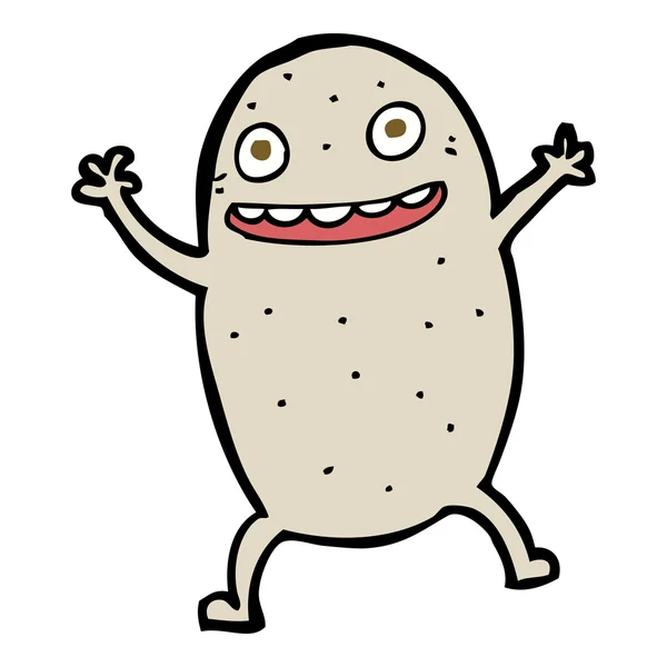 Karikatür mutlu patates — Stok Vektör