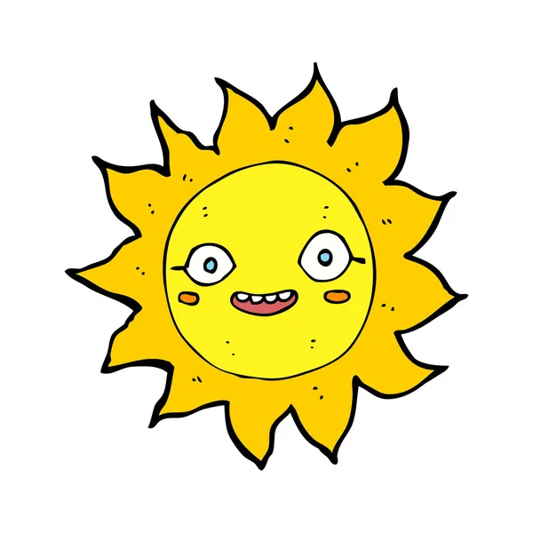 Cartoon happy sun — Stock Vector