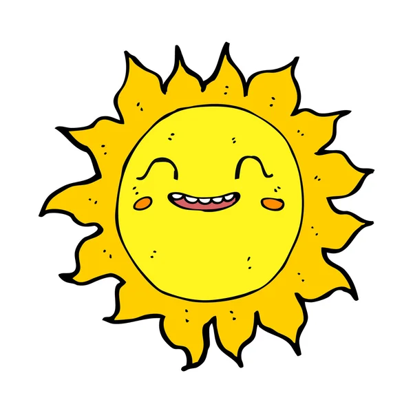 Cartoon happy sun — Stock Vector