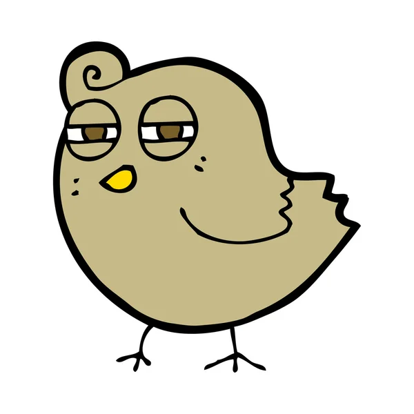 Кумедний мультфільм птах — стоковий вектор