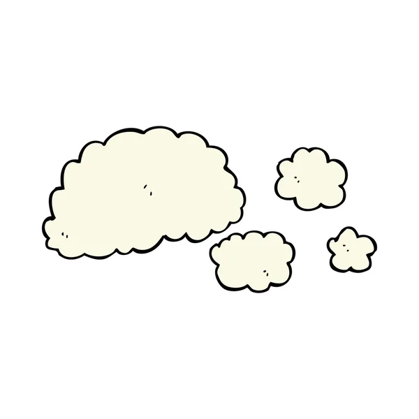 Felhő füst rajzfilm elem — Stock Vector