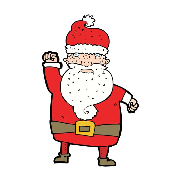 Kreskówka zły Święty Mikołaj — Wektor stockowy