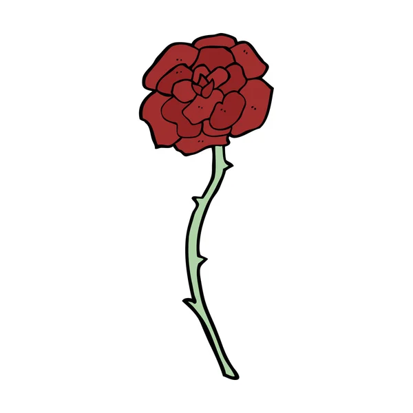 Rose tattoo cartoon — Stock vektor