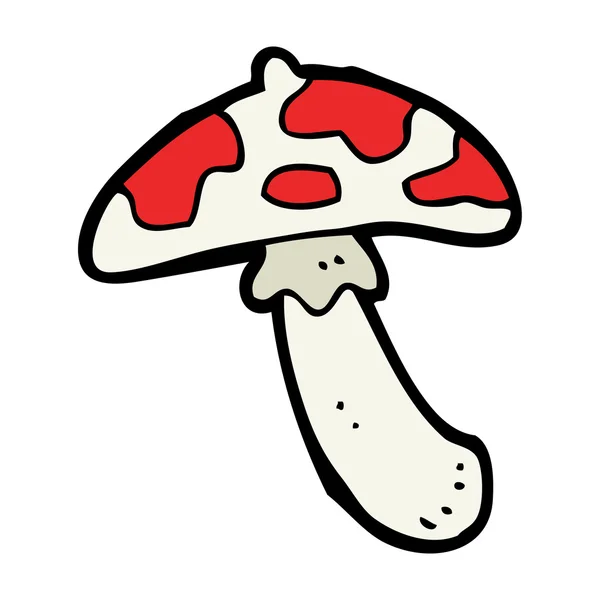 Cartoon poisonous toadstool — Stock Vector