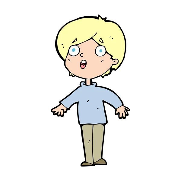 Cartoon verrast man — Stockvector