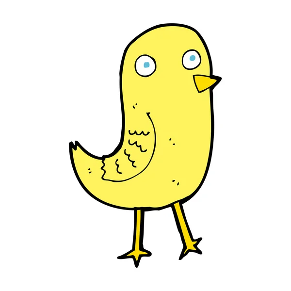 Grappige cartoon vogel — Stockvector