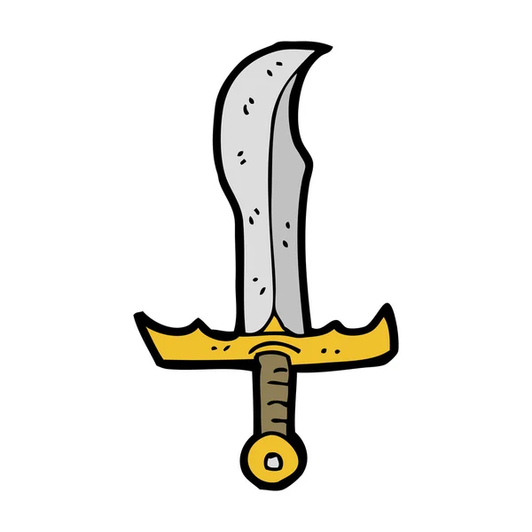 Espada de dibujos animados — Vector de stock