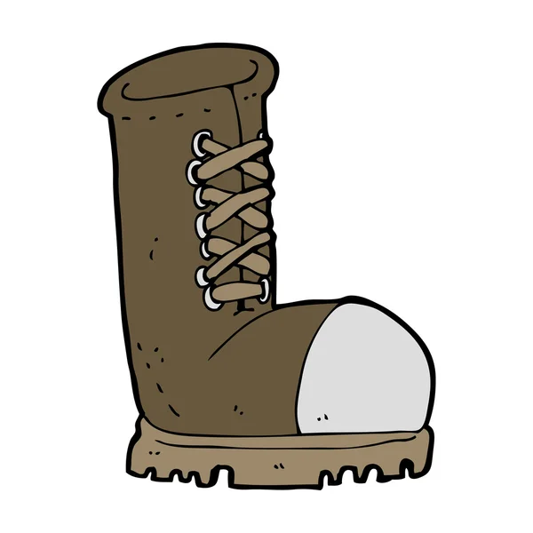 Kreslená stará pracovní bota — Stockový vektor