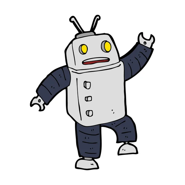 Robot de dibujos animados — Vector de stock