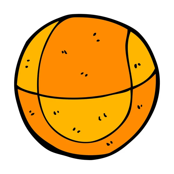 Bola basket kartun - Stok Vektor