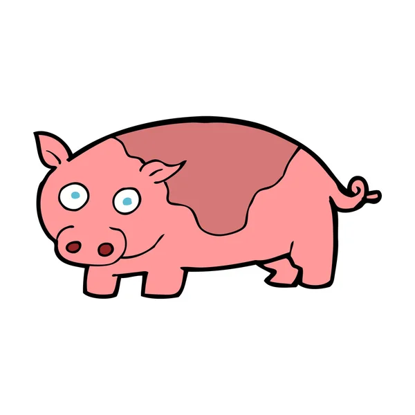만화 돼지 — 스톡 벡터