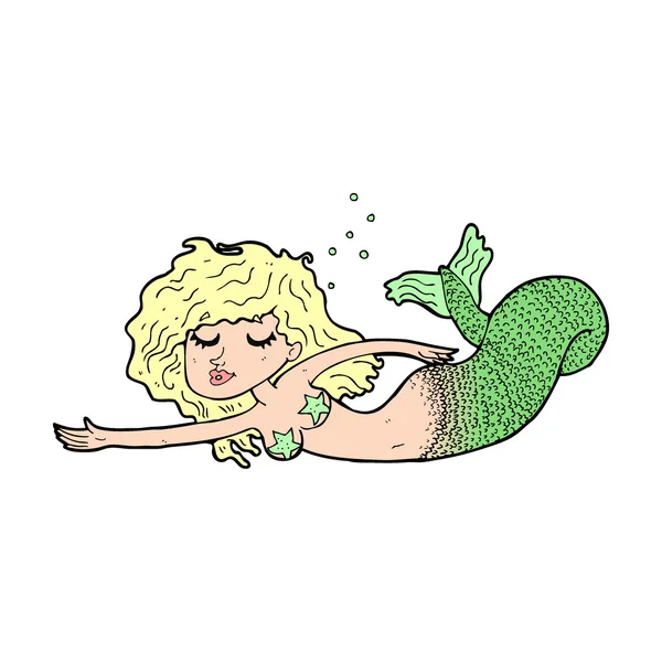 Cartoon sirène — Image vectorielle