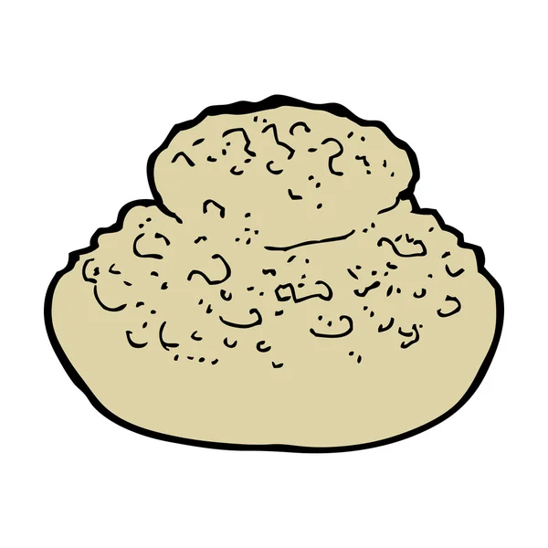 Pão de desenho animado — Vetor de Stock