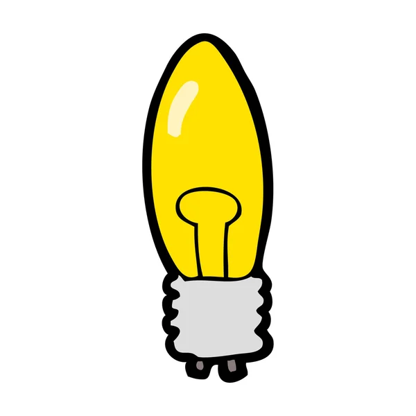 Lâmpada elétrica dos desenhos animados — Vetor de Stock