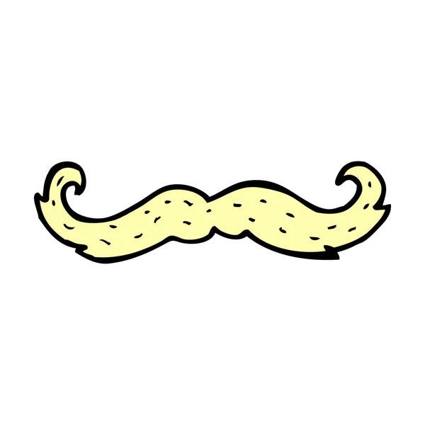 Símbolo de bigote de dibujos animados — Vector de stock