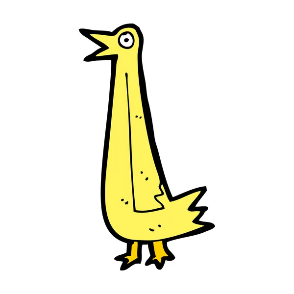Funny cartoon bird — Stock Vector