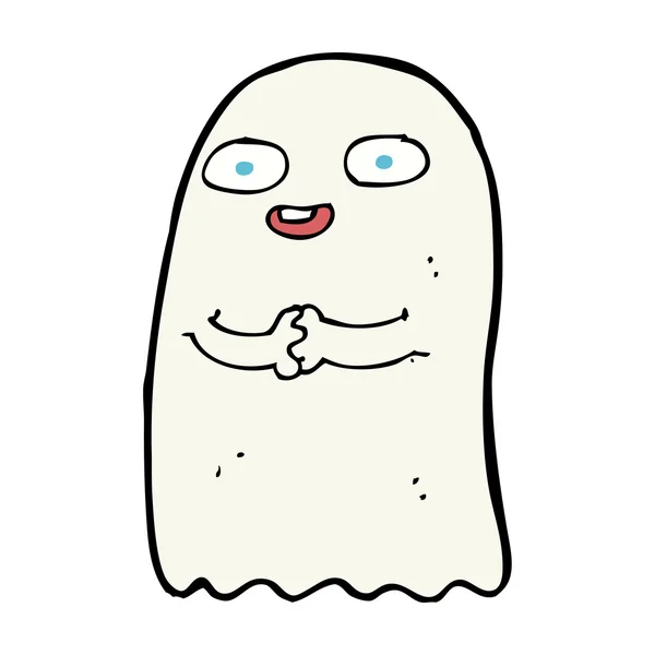 Funny cartoon ghost — Stock Vector