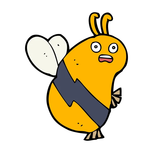 Divertida abeja de dibujos animados — Vector de stock