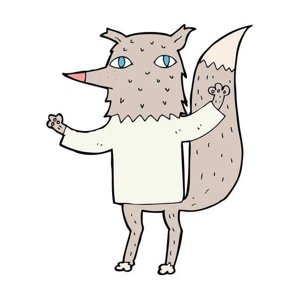 Cartoon wolf — Stock vektor