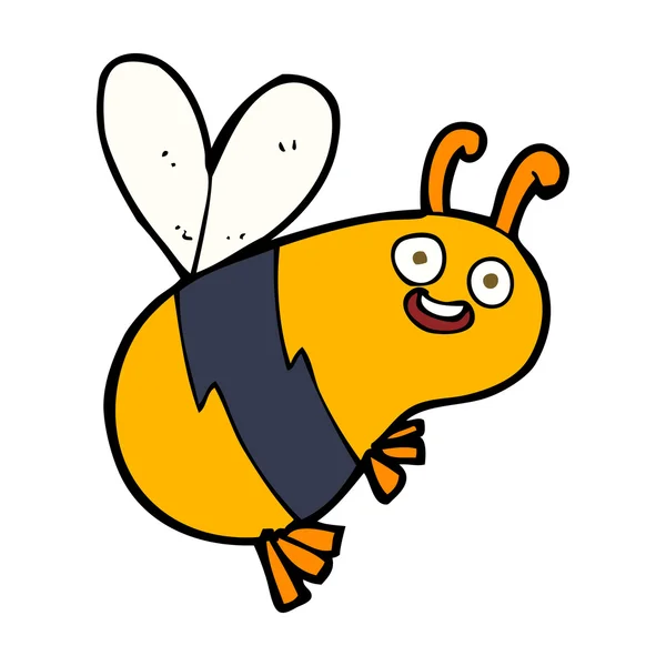 Funny cartoon bee — Stock Vector