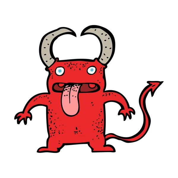 Dibujos animados pequeño diablo — Vector de stock