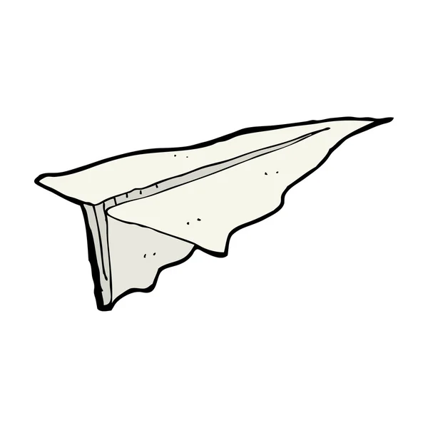 Cartoon paper aeroplane — Stock Vector