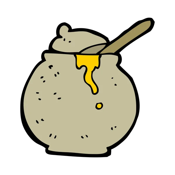 Cartoon honing pot — Stockvector