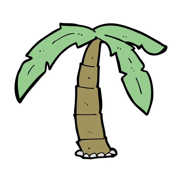 Cartoon palmboom — Stockvector