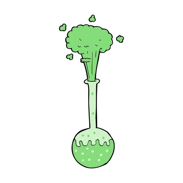 Experimento de ciencia de dibujos animados — Vector de stock