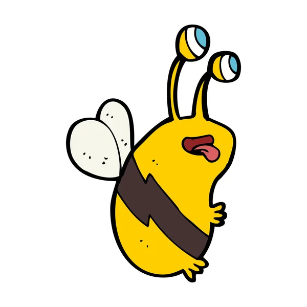 Desenho animado abelha engraçada — Vetor de Stock