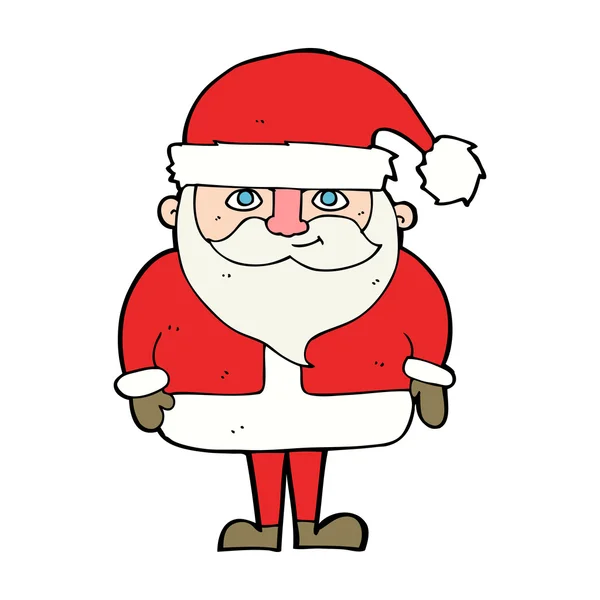 Desenhos animados feliz santa claus — Vetor de Stock