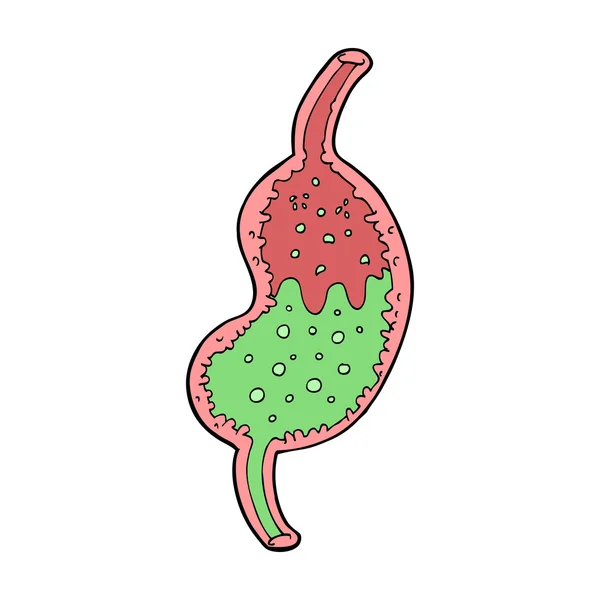 Kreskówka propagacji żołądka — Wektor stockowy