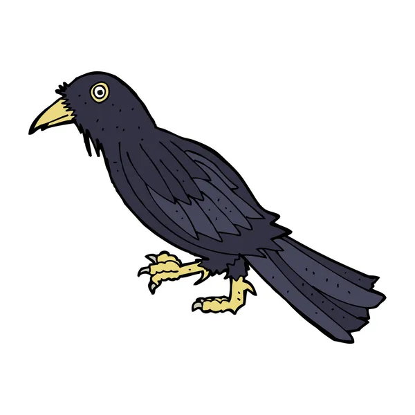 Çizgi film crow — Stok Vektör