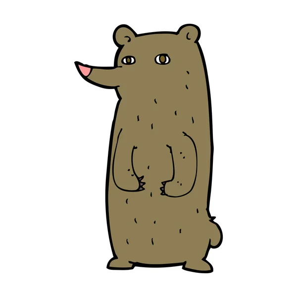 Divertido oso de dibujos animados — Archivo Imágenes Vectoriales