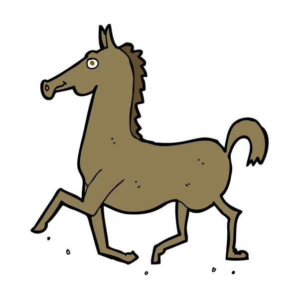 Caballo de dibujos animados — Vector de stock