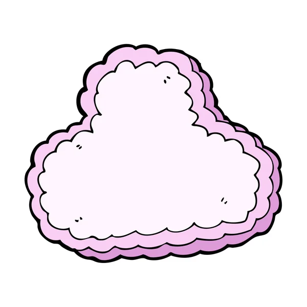 Cartoon decorative cloud — Stock Vector