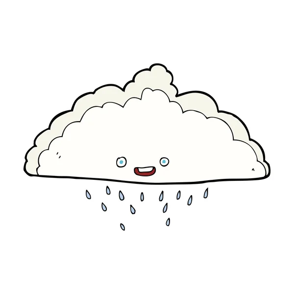 Nube de lluvia de dibujos animados — Vector de stock