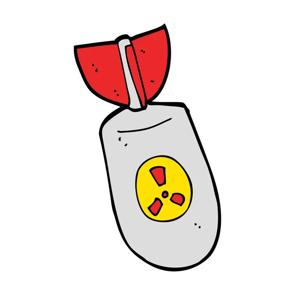 Карикатурная атомная бомба — стоковый вектор