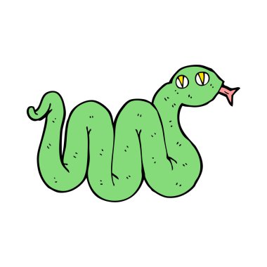 komik karikatür yılan