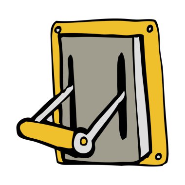 çizgi film endüstriyel makine kolu