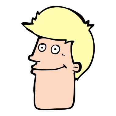 gülümseyen adam çizgi film