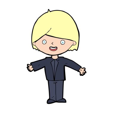 mutlu bir adam çizgi film