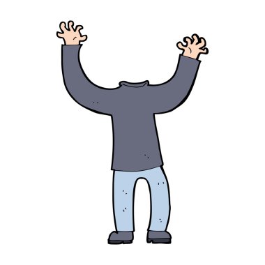 karikatür başsız vücut