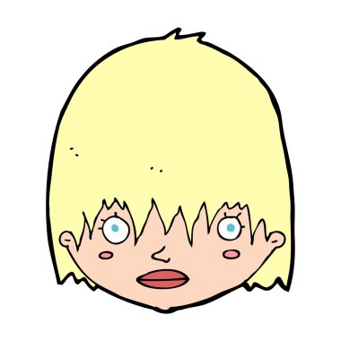 karikatür bakan kadın