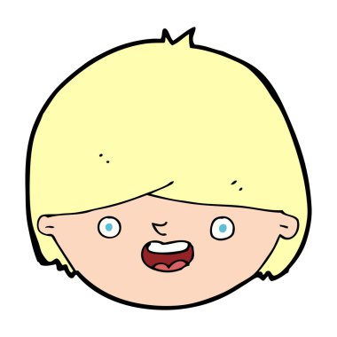 karikatür mutlu yüz