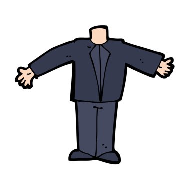 Takım elbiseli karikatür gövdesi (karikatürleri karıştır ve eşleştir veya kendi fotoğraflarını ekle)