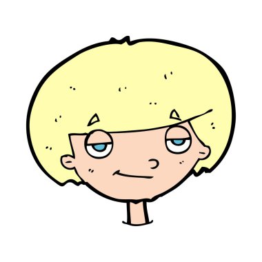 Kendini beğenmiş çizgi film çocuğu.