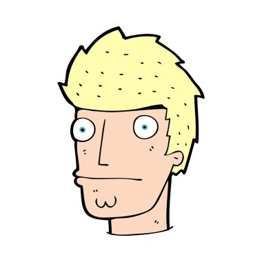 karikatür gergin adam