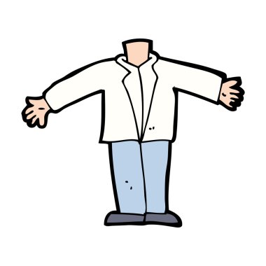 Cartoon kollarını sallayarak vücut (mix ve maç karikatür veya kendi phot Ekle