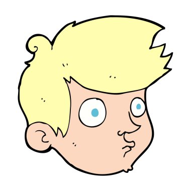 karikatür bakan çocuk